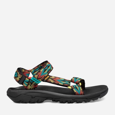 Teva Hurricane XLT2 - Men's Teva Hiking Sandals - Black / Multicolor | India (RKUP35702)